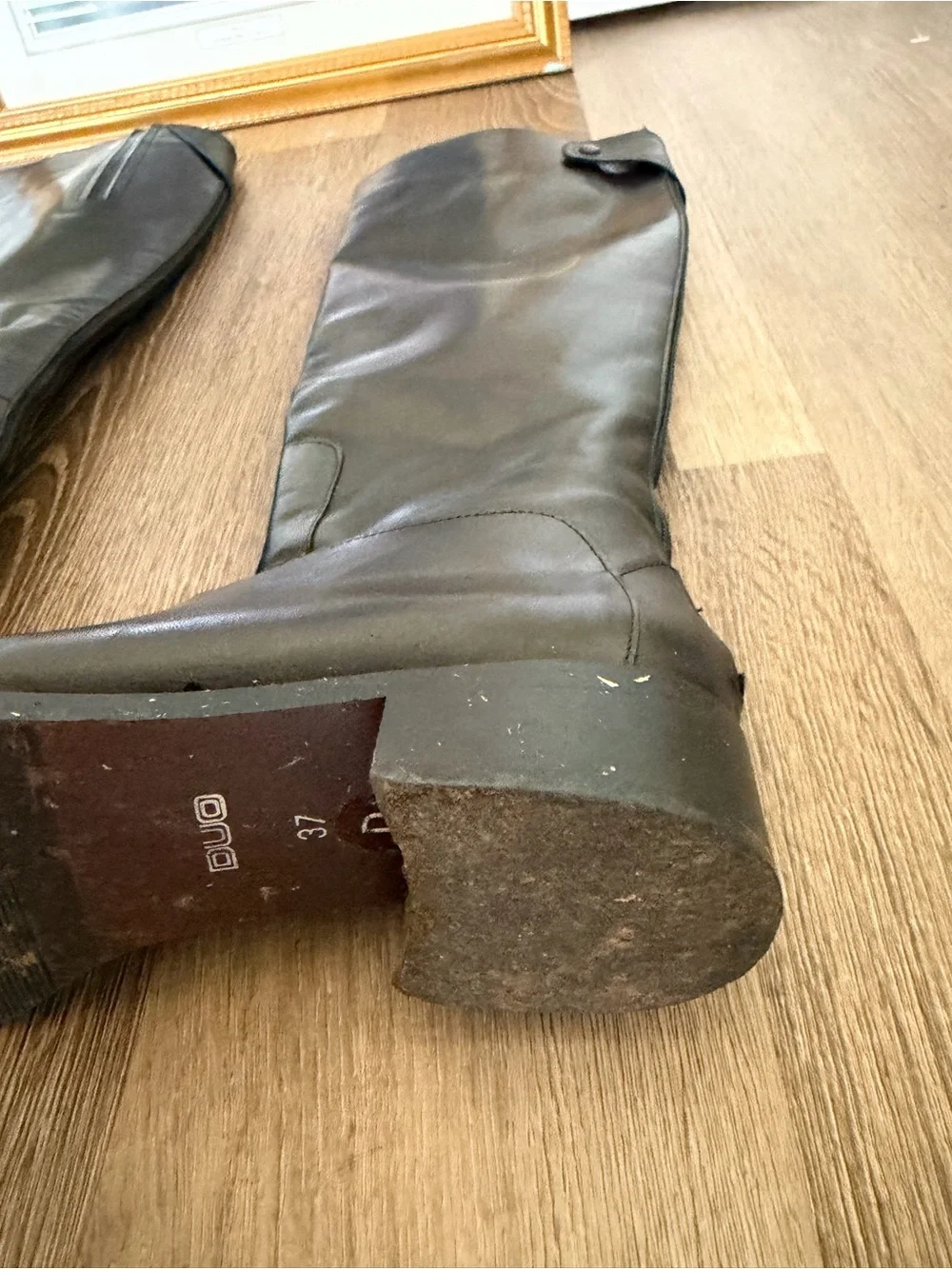 DUO Slim calf leather boots